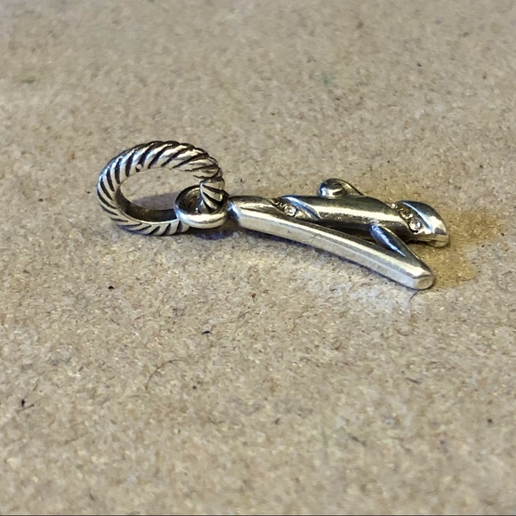 🆕 Brighton Number Four #4 silver charm with crystals Retired style NWOT - Picture 3 of 4